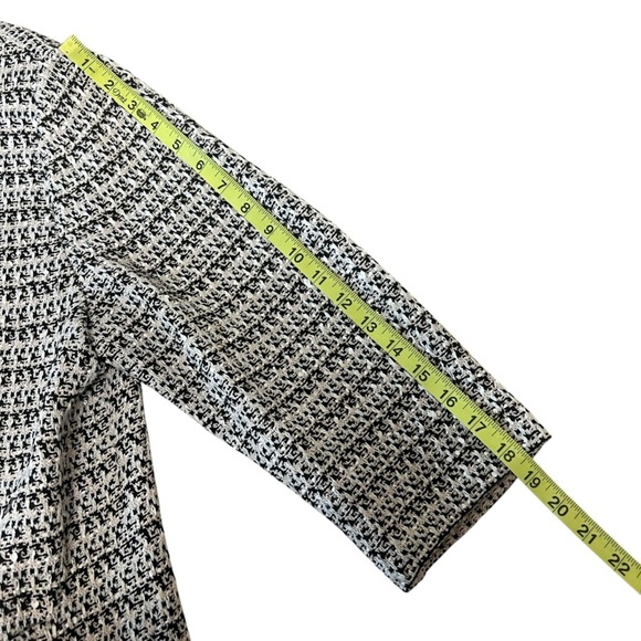 St. John Longline Tweed Blazer Jacket 3/4 Sleeves Women’s Sz 12 Designer Classic - Picture 12 of 16